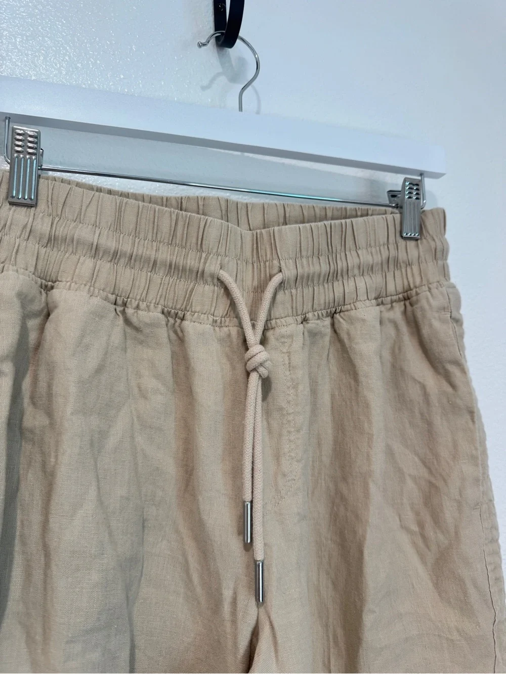 Quince European Flax Linen Wide Leg Pants Pocket Casual Beach Summer Lounge M